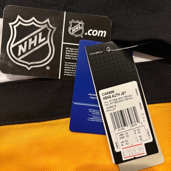 Crosby penguins jersey NWT size 52 - Picture 4 of 4